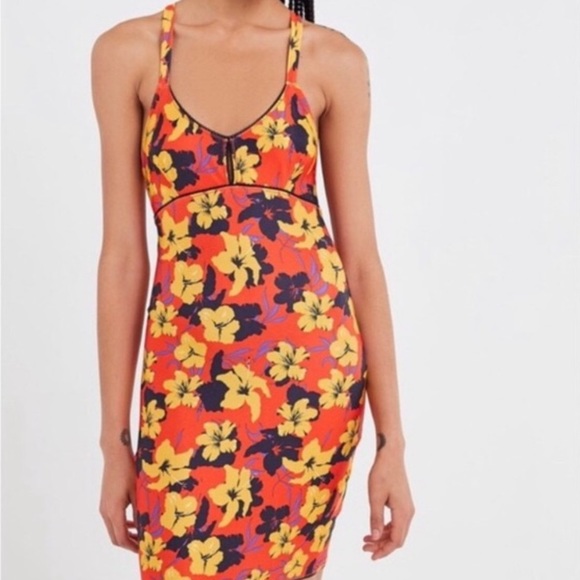 Urban Outfitters Tail Whip Printed Bodycon Dress - Picture 3 of 8